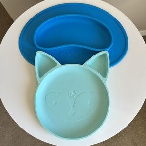 Bundle of 2 Baby Silicone Plates